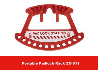 China 105G 10 Padlocks Plastic Nylon Material Portable Padlock Rack Lock Out supplier