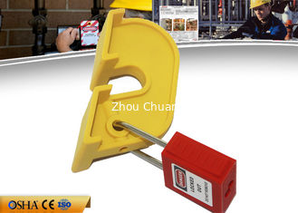 China Nylon Breaker Lockout Tagout , 60g Yellow Circuit Breaker Loto Devices supplier