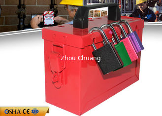 China Safety Lockout Station For Locks, Black Plastic Shackle Lock Out Box supplier