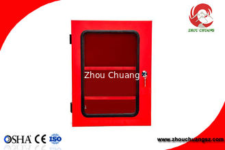 China China High Quality Multipurpose Red Colour Padlock Cabinet / Lockout Station supplier