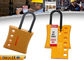 ZC-K46 New Non-conductive Nylon Locknshackle 6mm lockout HASP, Yellow HASP supplier