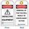 Customized 75g ABS White Safety Lockout Scaffolding Tags for Chemical Industrial supplier