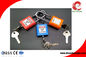 ABS Plastic Body &amp; Steel Shackle Safety Lockout Padlock Keyed Differ or Alike with Master Key Safety Padlock supplier